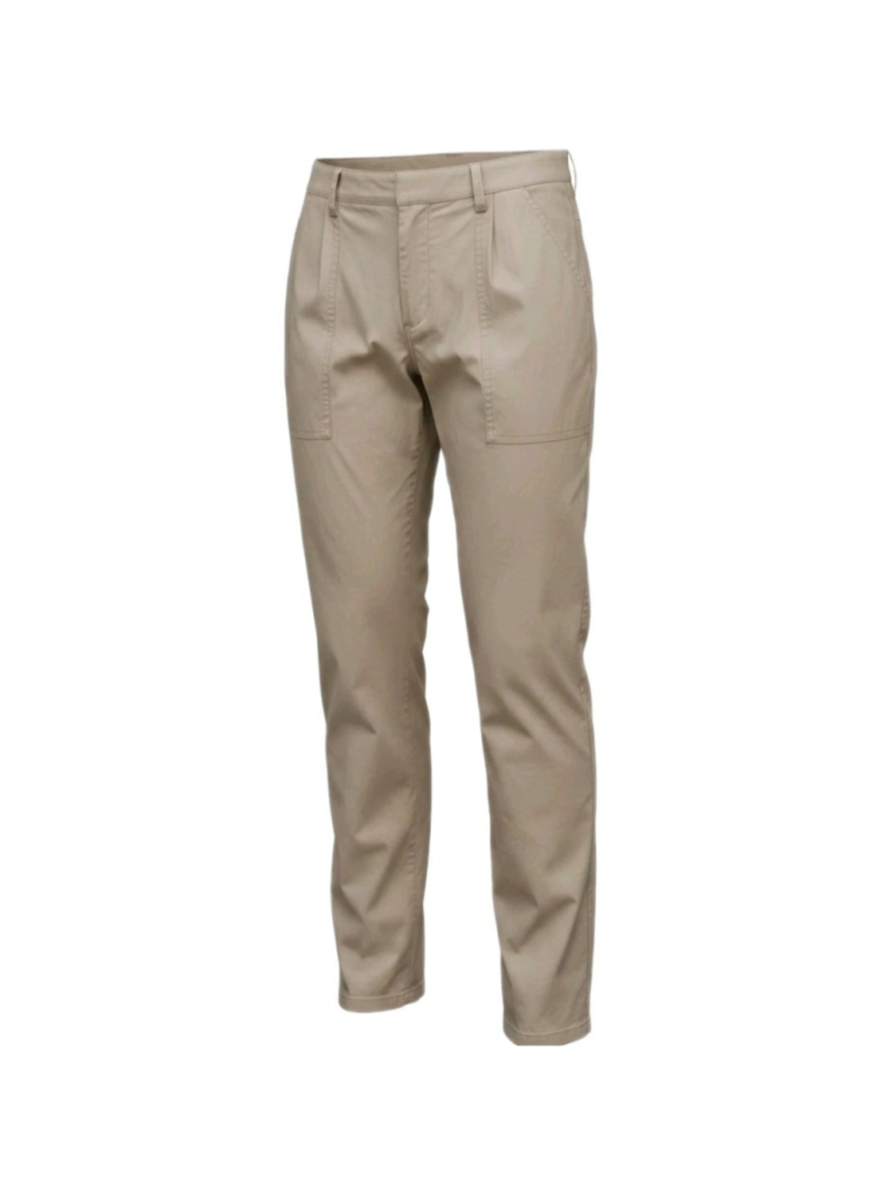 Frame Women's Pants Tan Size 4 Casual Pleat Pant High Rise Cotton Spandex